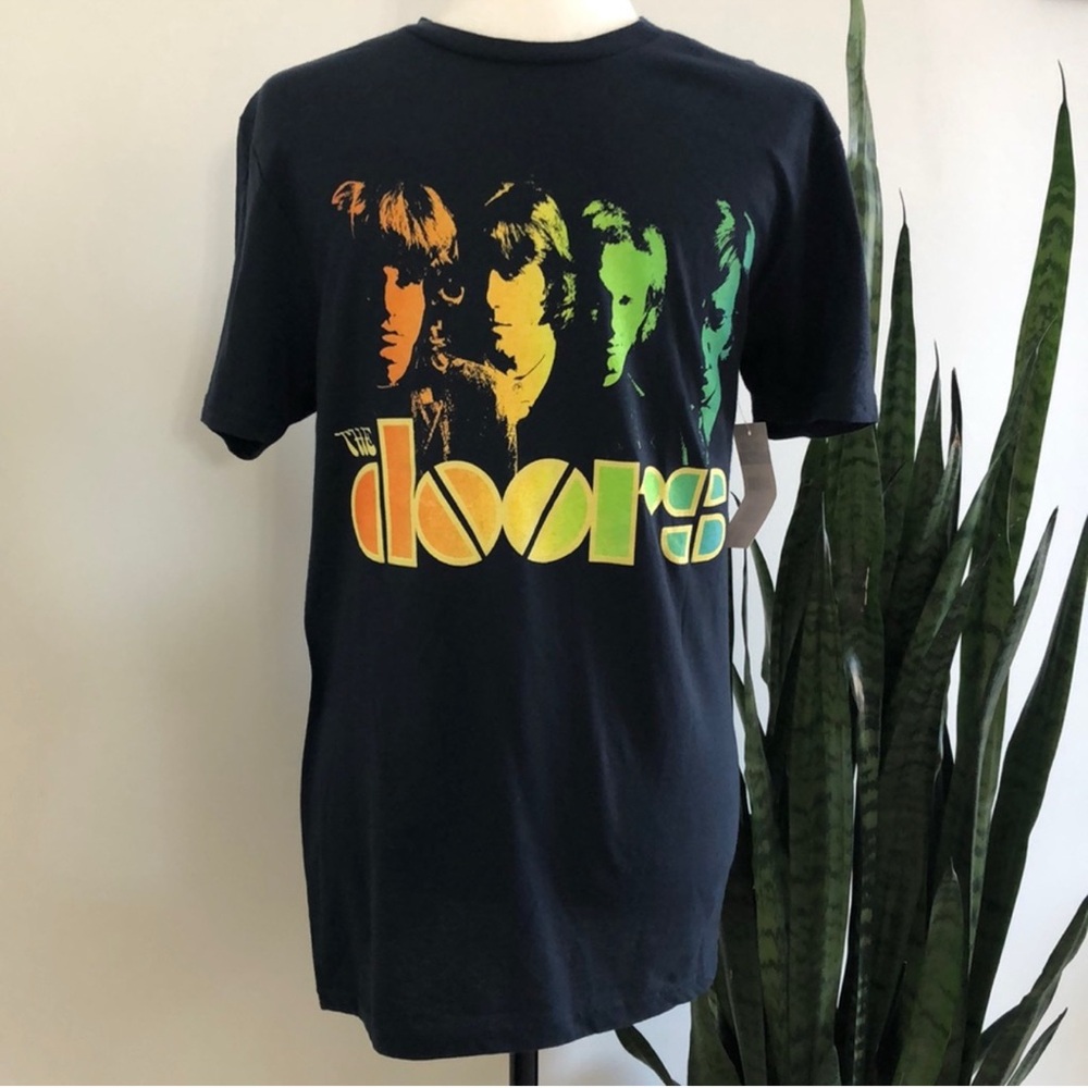 Jim Morrison & The doors Graphic T-Shirt with Colorful Print Size Sm. Cotton NEW